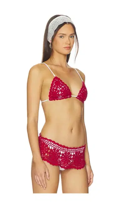 Frankies Bikinis Elena Crochet Bikini Top | Thumbnail 2 Frankies Bikinis Elena Crochet Bikini Top | Thumbnail 2