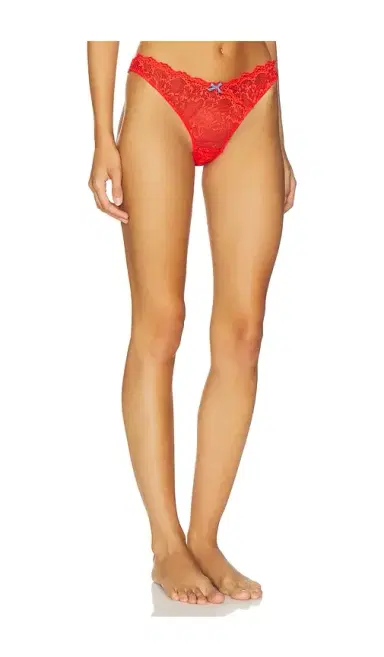 fleur du mal Bianca Lace Thong | Thumbnail 2