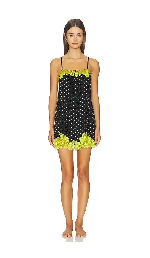 Fleur du Mal Juliet Lace Button Slip