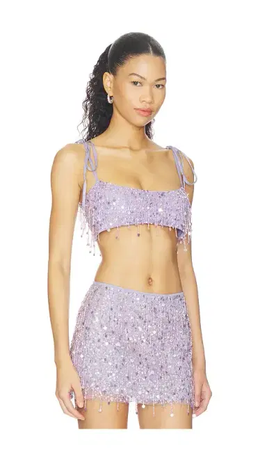Asta Resort Yasmin Hand Beaded Tie Bralette | Thumbnail 2 Asta Resort Yasmin Hand Beaded Tie Bralette | Thumbnail 2