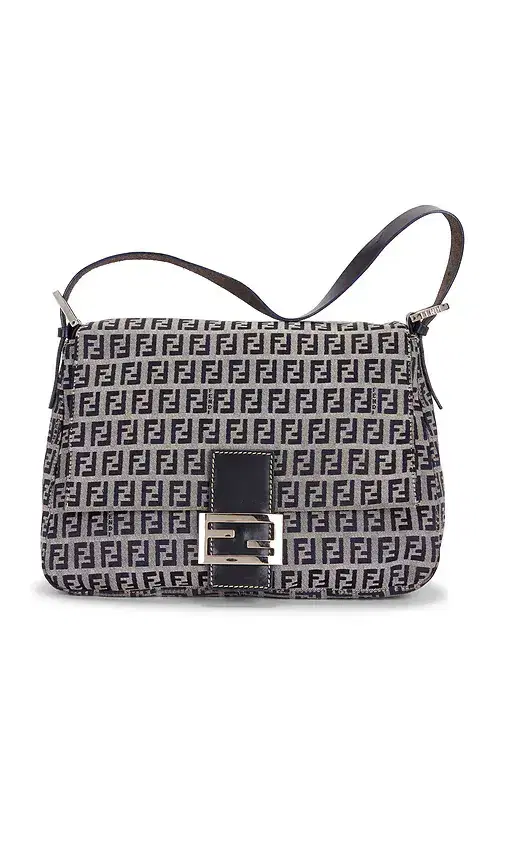 FWRD Renew Fendi Zucchino Mama Baguette Shoulder Bag