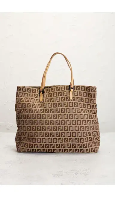 FWRD Renew Fendi Zucchino Tote Bag | Thumbnail 2