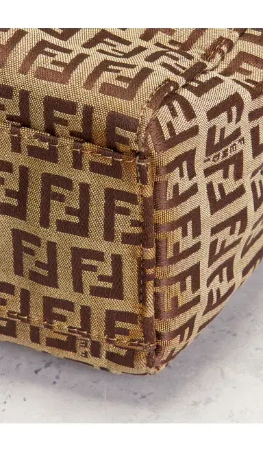 FWRD Renew Fendi Zucchino Tote Bag | Thumbnail 8