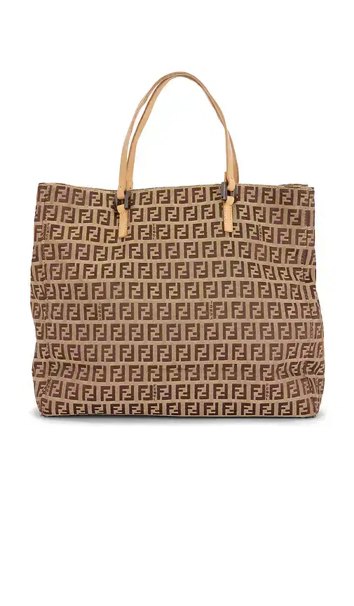 FWRD Renew Fendi Zucchino Tote Bag