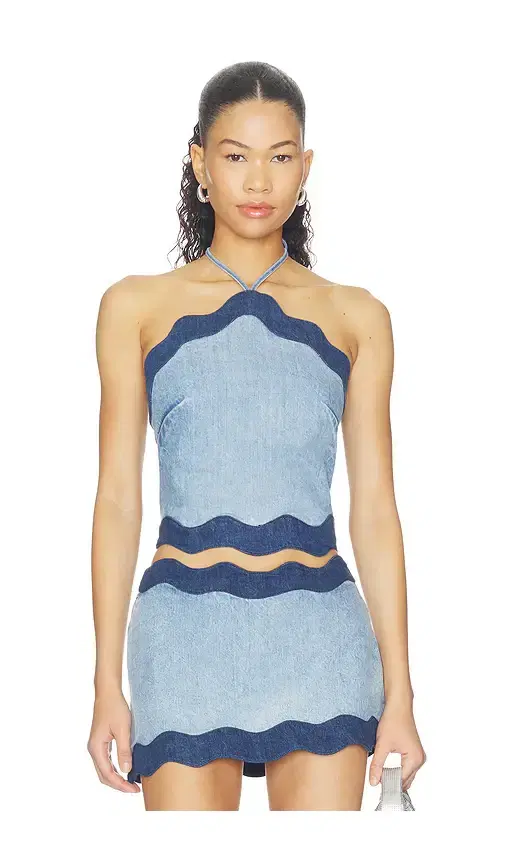 retrofete Iselda Denim Top