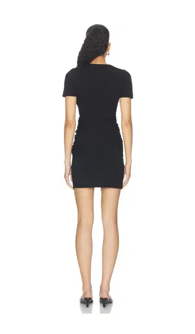 Simkhai Leni Short Sleeve Draped Mini Dress | Thumbnail 3