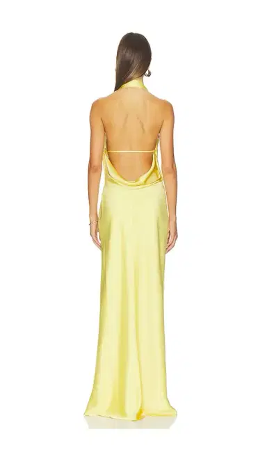Simkhai Reannon Satin Draped Gown | Thumbnail 3 Simkhai Reannon Satin Draped Gown | Thumbnail 3
