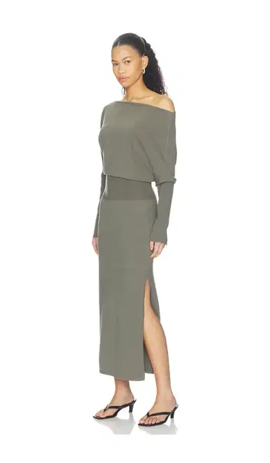 Simkhai Janese Off Shoulder Midi Dress | Thumbnail 3 Simkhai Janese Off Shoulder Midi Dress | Thumbnail 3