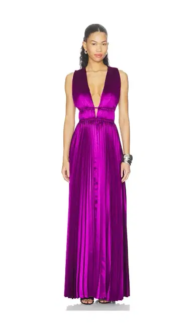Ulla Johnson Lena Sleeveless Satin Gown | Thumbnail 1 Ulla Johnson Lena Sleeveless Satin Gown | Thumbnail 1