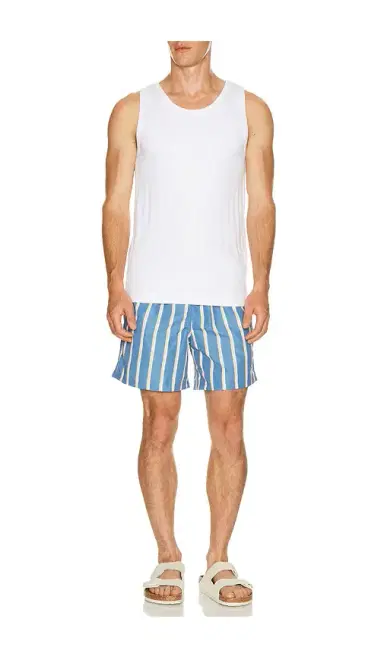 BATHER Fine Stripe Swim Trunk | Thumbnail 3