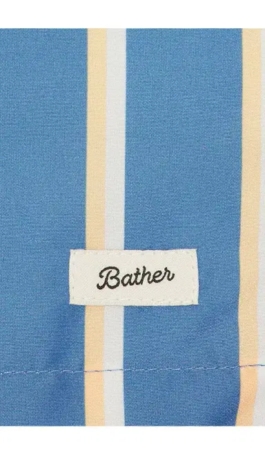 BATHER Fine Stripe Swim Trunk | Thumbnail 5