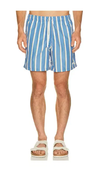 BATHER Fine Stripe Swim Trunk | Thumbnail 1