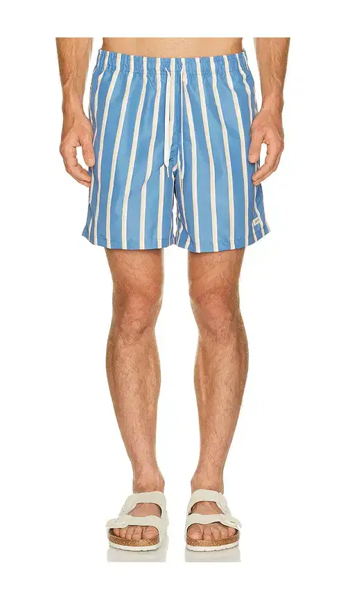Fine Stripe Swim Trunk