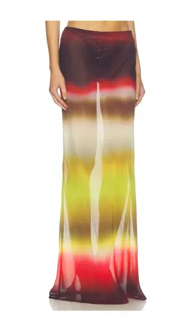 Runaway The Label Cyrus Low Waist Sheer Maxi Skirt | Thumbnail 2