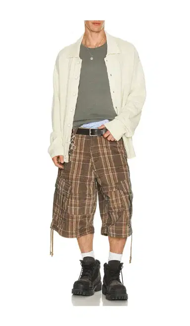 Jaded London Check Cord Cadet Shorts | Thumbnail 3