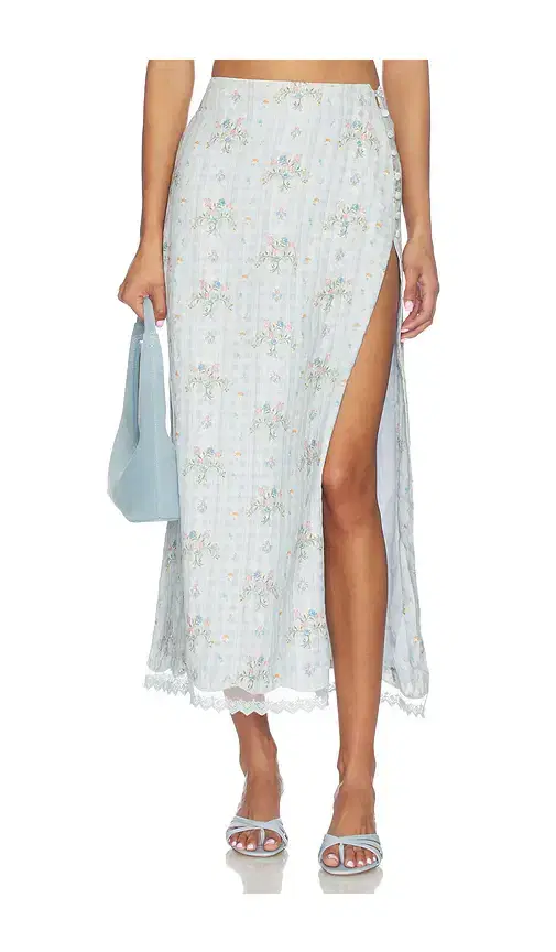 Agua Bendita Tove Bleu Skirt
