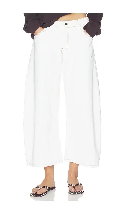 LIONESS Horseshoe Cropped Jeans