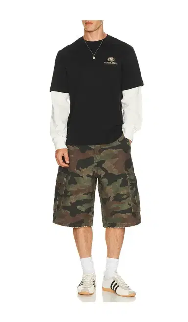 Guess Jeans Regular Fit Double Layer Tee | Thumbnail 3