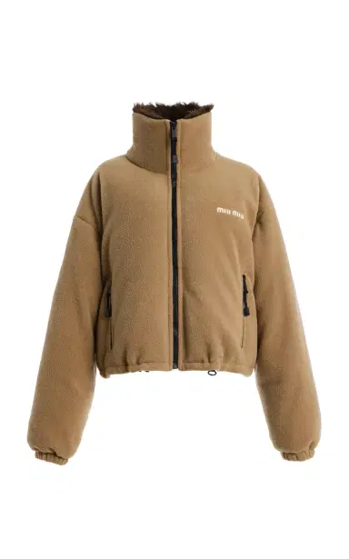 Miu Miu Fleece Puffer Jacket | Thumbnail 1 Miu Miu Fleece Puffer Jacket | Thumbnail 1