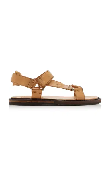 Miu Miu Slingback Leather Sandals | Thumbnail 1 Miu Miu Slingback Leather Sandals | Thumbnail 1