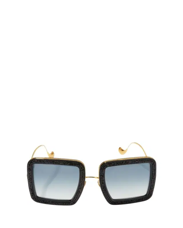 Anna-Karin Karlsson Beaming Sky Swarovski Square Acetate Sunglasses