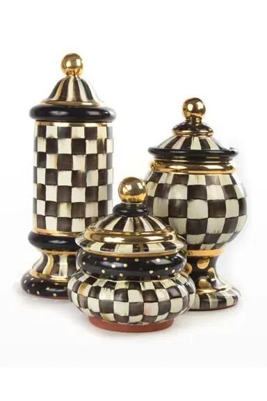 MacKenzie-Childs Courtly Check Groovy Canister | Thumbnail 3
