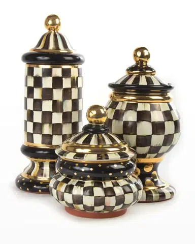 MacKenzie-Childs Courtly Check Groovy Canister | Thumbnail 1