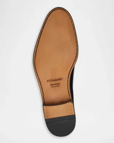 Ferragamo Men 's Angiolo Wholecut Leather Oxfords | Thumbnail 6