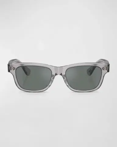 Oliver Peoples Men's Rosson Sun Acetate Rectangle Sunglasses | Thumbnail 3