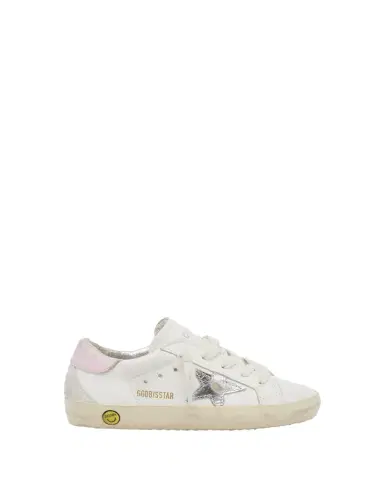 Golden Goose Girl's Superstar Leather Low-Top Sneakers, Kids | Thumbnail 1