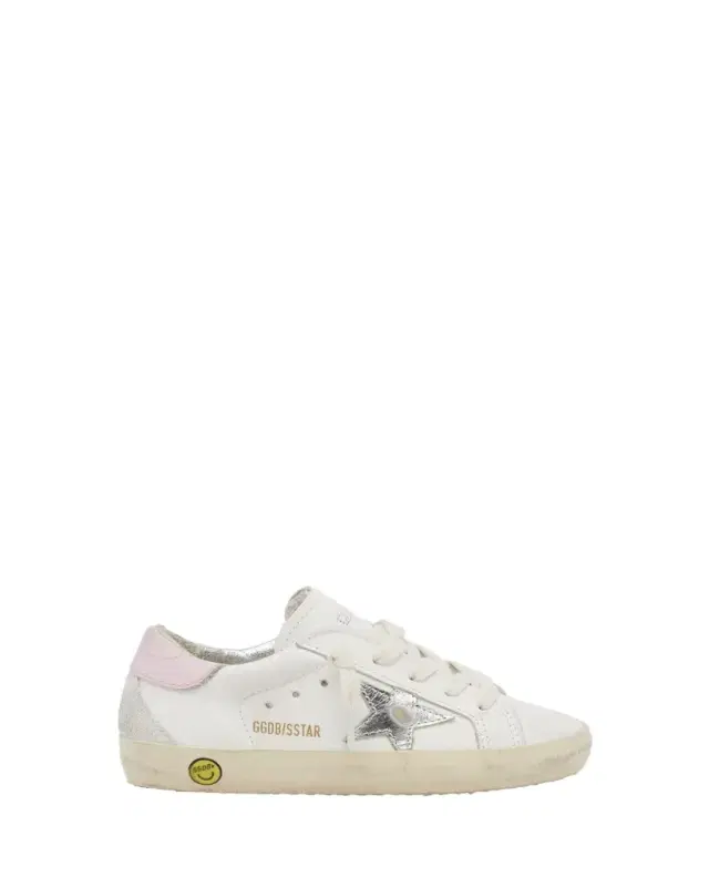 Golden Goose Girl's Superstar Leather Low-Top Sneakers, Kids
