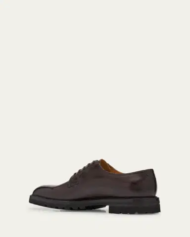 Bergdorf Goodman Men's Lug-Sole Calfskin Derby Shoes | Thumbnail 4