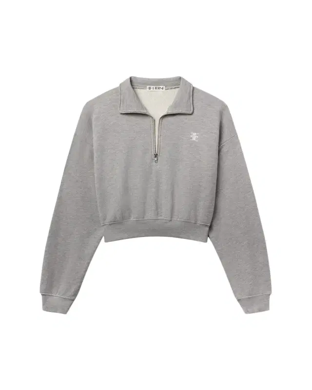 Eterne Cropped Half-Zip Sweatshirt