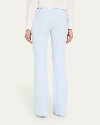 Alexander McQueen Bootcut Leaf Crepe Pants | Thumbnail 3 Alexander McQueen Bootcut Leaf Crepe Pants | Thumbnail 3