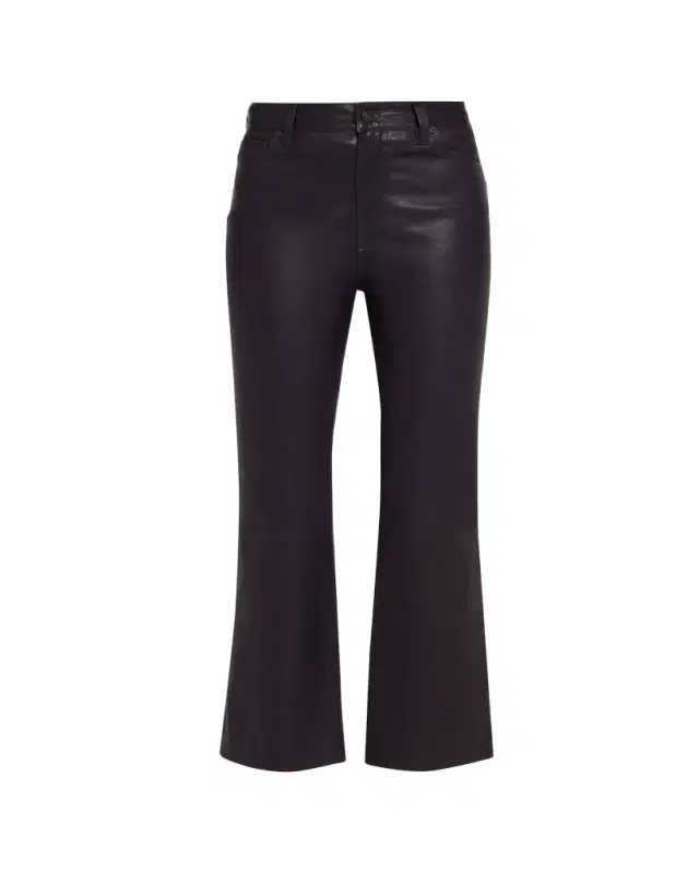 FRAME The Leather Reboot Crop Jeans