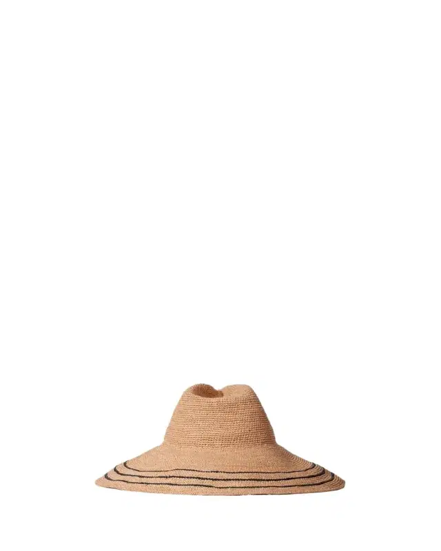 Janessa Leone Waverly Raffia Large Brim Hat