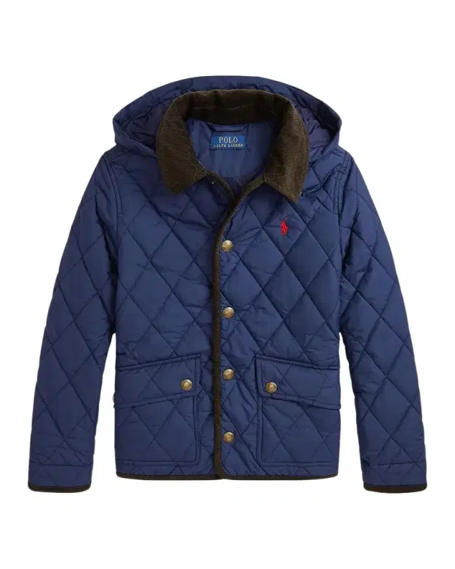 Polo Ralph Lauren Boy 's Matte Quilted Collared Jacket, Size S-XL