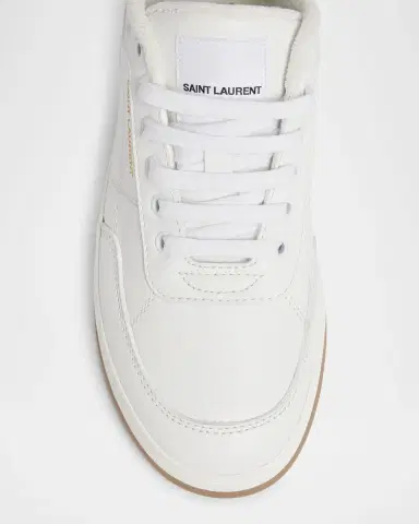 Saint Laurent Men's SL61 Leather Low-Top Sneakers | Thumbnail 4 Saint Laurent Men's SL61 Leather Low-Top Sneakers | Thumbnail 4