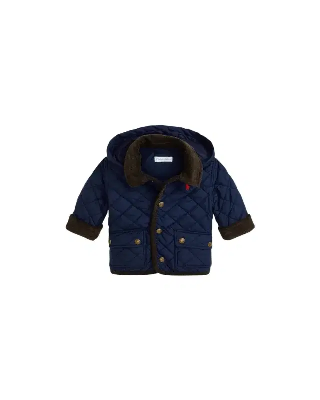 Polo Ralph Lauren Boy's Matte Quilted Collared Jacket, Size 9M-24M