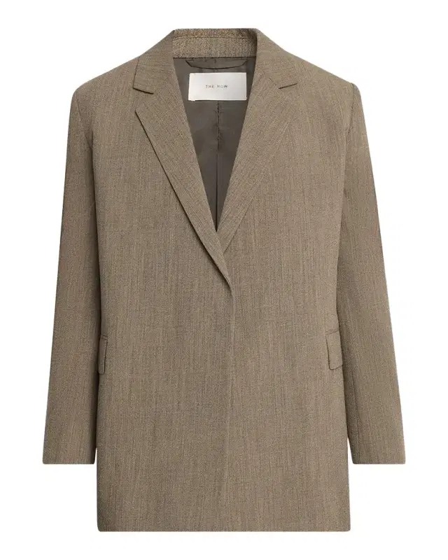 THE ROW Men 's Devlin Wool Concealed-Front Blazer