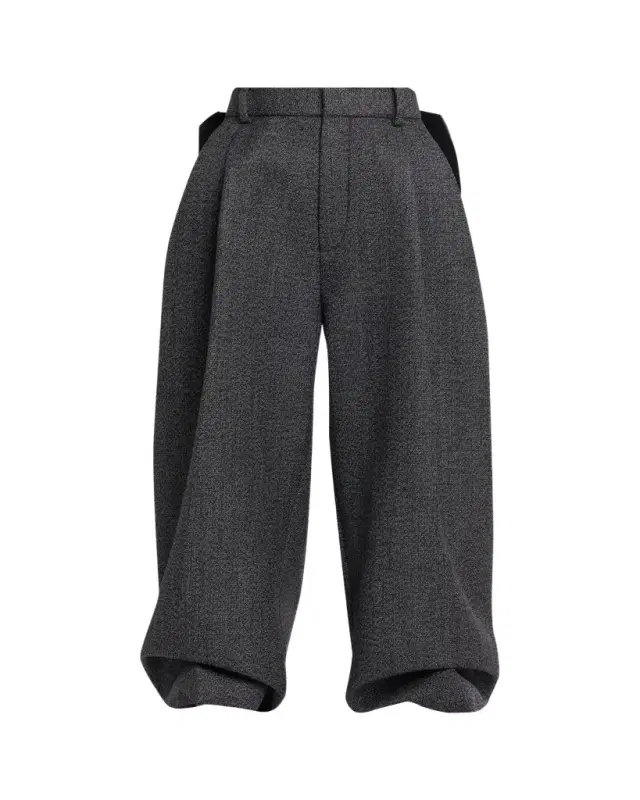 Marc Jacobs Runway Plaid Bow Back Wide-Leg Menswear Pants