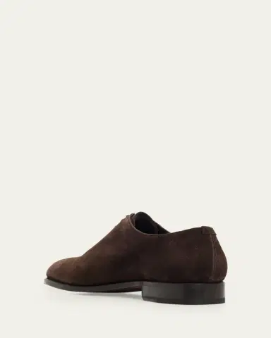 Ferragamo Men's Angiolo Tramezza Suede Oxfords | Thumbnail 2