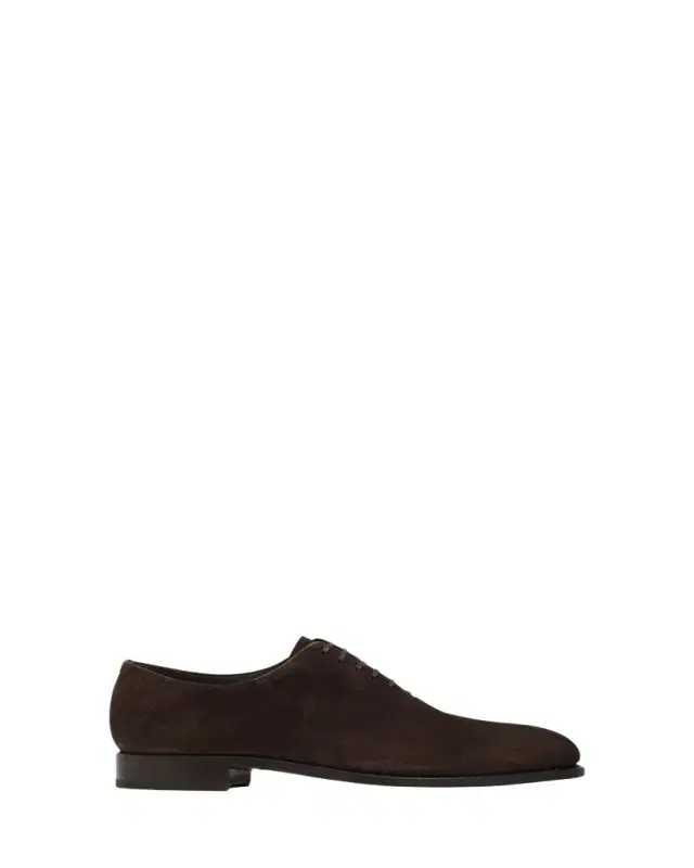 Ferragamo Men's Angiolo Tramezza Suede Oxfords