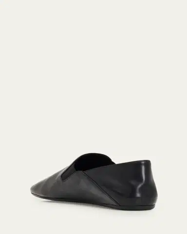 Prada Men's Leather Slip-On Loafers | Thumbnail 2