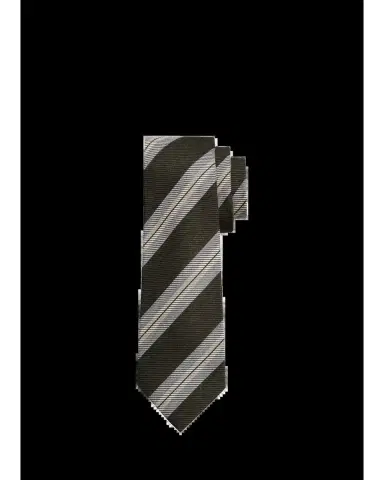 Kiton Men's Regimental Stripe Silk Sevenfold Tie | Thumbnail 2