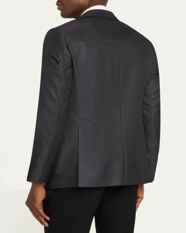 Giorgio Armani Wool-Silk Micro Jacquard Dinner Jacket | Thumbnail 3
