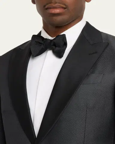 Giorgio Armani Wool-Silk Micro Jacquard Dinner Jacket | Thumbnail 5