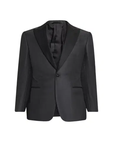 Giorgio Armani Wool-Silk Micro Jacquard Dinner Jacket | Thumbnail 1