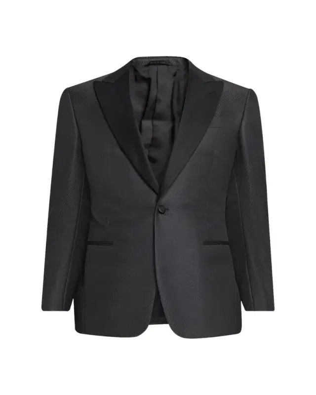 Giorgio Armani Wool-Silk Micro Jacquard Dinner Jacket