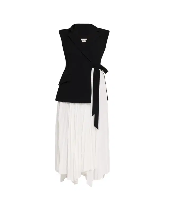 SIMKHAI Helena Combo Sleeveless Maxi Dress